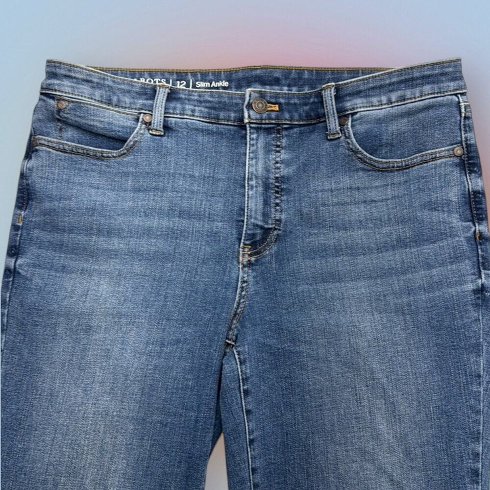 Talbots Slim Ankle Jeans in Medium Blue Wash